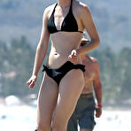 Second pic of Krysten Ritter in black bikini on a beach