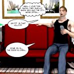 First pic of 3D gay family xxx comics: male anime cartoons about hairy huge cock of young hunk muscle man dude jerking off, sucking 10 inch cock and big balls of his boyfriend and fucking in nifty hentai stories