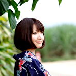 Fourth pic of Sweet and innocent Japanese av idol Mayu Kamiya shows her amazing body wearing kimono