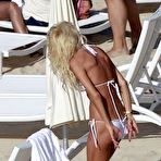 Second pic of Victoria Silvstedt caught in white bikini on the beach
