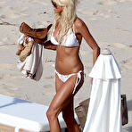 Third pic of Victoria Silvstedt caught in white bikini on the beach