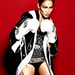 Second pic of Jennifer Lopez posing as sexy boxer photoshoots