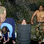 First pic of Gangbang Arena - Military Slut Enjoys Interracial Orgy