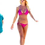 Third pic of Victoria Silvstedt sexy in pink bikini