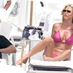 Third pic of Victoria Silvstedt in pink bikini on a beach