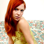 First pic of Nubile Girls HD - Redhead teen cutie shoves a glass dildo in her snatch