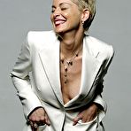 Second pic of Sharon Stone non nude posing scans from magazines
