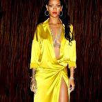 Fourth pic of Rihanna no bra at The 56th Annual GRAMMY Awards