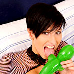 Third pic of Nicoleta uses a speculum on her sweet puffy pussy