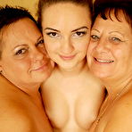 Fourth pic of Hot old and young lesbian threesome goes wild