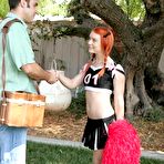 First pic of Cheerleader Auditions - Redheaded Teen Dani Jensen Fucking Outdoors