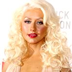 Third pic of Christina Aguilera posing at redcarpet in long night dress
