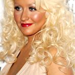 Fourth pic of Christina Aguilera posing at redcarpet in long night dress