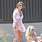 Fourth pic of Bianca Gascoigne in bikini on the beach paparazzi shots