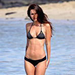 Second pic of Megan Fox showing famous tits in black bikini