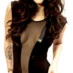 Fourth pic of Megan Fox showing famous tits in black bikini