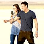 Fourth pic of Megan Fox with tiger in desert photosoot
