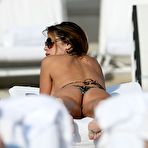 Second pic of Busty Aida Yespica sexy in bikini on the beach