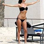 Fourth pic of Lucy Mecklenburgh in black bikini on the beach