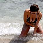 Second pic of Imogen Thomas seen on the beach while in Italy