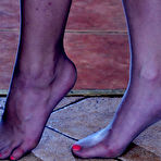 Second pic of NylonFeetLine :: Odette A exposing her pretty feet