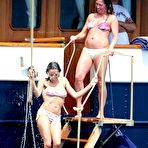 Third pic of Rosario Dawson in bikini candids on the boat in Cannes