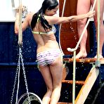 Fourth pic of Rosario Dawson in bikini candids on the boat in Cannes