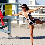 First pic of Lucy Mecklenburgh caught on Santa Monica Beach