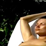 Third pic of Kate Moss sunbathing topless on the yacht and beach