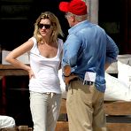 Second pic of Kate Moss titslip and see through candids in St. Barths