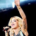 First pic of Rita Ora upskirt on the stage paparazzi shots