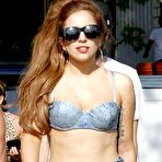 First pic of Lady Gaga in bikini top and short shorts