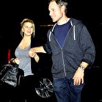 Third pic of Jessica Simpson slight cleavage when visit Roseland Ballroom with honey