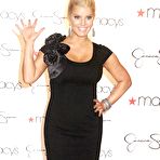 Fourth pic of Jessica Simpson in tight black dress paparazzi shots