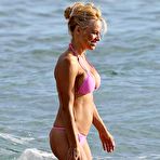 Third pic of Pamela Anderson hard nipples under pink bikini