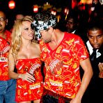 Third pic of Pamela Anderson shows her legs at Brahma VIP Party in Rio de Janeiro