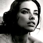 Third pic of Adriana Lima braless black-&-white images