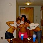 Fourth pic of Trashed Girl Friends: Sexy amateur teen with a small natural titties posing naked