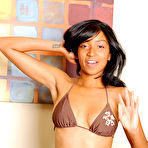 First pic of Jazmin Ryder - Smoking hot black chick Jazmin Ryder slowly strips her lingerie and toys her muff.