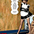 First pic of Lecherous young french maid 3D hentai comics and anime porn story about perverted lesbian schoolgirls and 1th cumshot of yesterday's virgin boy