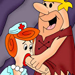 Second pic of Wilma is poked in her two holes and takes hot sperm [ Cartoon Valley ]