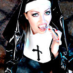 Second pic of Mistress Persephone as Latex Vampire Sex Nun