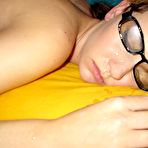 Fourth pic of Cute nerdy girl fucked while she sleeps