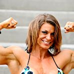 Second pic of Fitness Mistress with big bodybuilder muscles