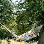 First pic of All Over 30 Free - Presents Carmen Naked Outdoors In Hammock