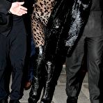 Third pic of Drunk Lady Gaga shows tits through transparent leopard jumpsuit