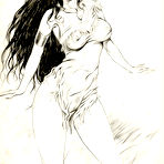 Fourth pic of Busty Pocahontas with pumped up boobs getting bound [ I Draw Porn ]