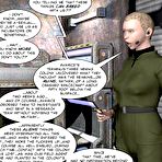 Third pic of Military domination 3D scifi sex comics and anime story about big tits and cum swapping acts in uniform