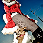 Second pic of Exclusive Actiongirls Mercenary Andy Hartmark - Bridgette Bad Santa Photos Actiongirls.com