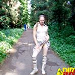 Third pic of Dirty Public Nudity. Walk through the park.
